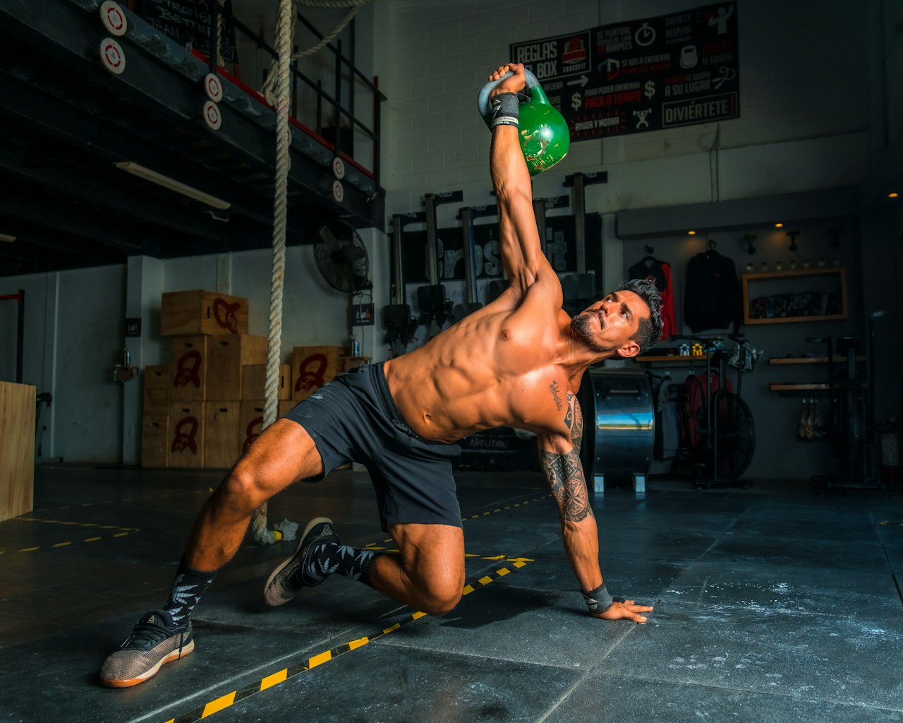 Person performing a low-impact bodyweight exercise like a glute bridge in a home setting