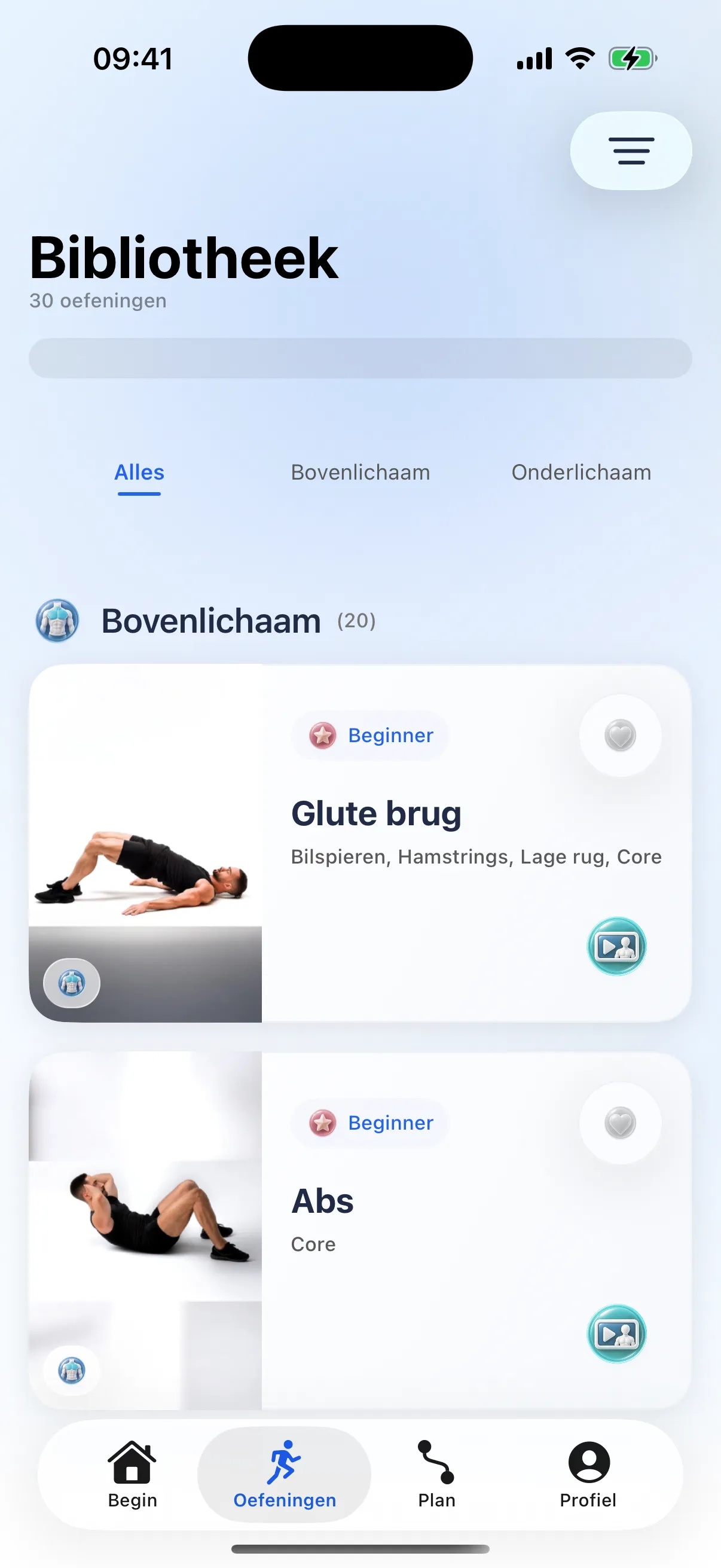 Oefeningenbibliotheek · RazFit