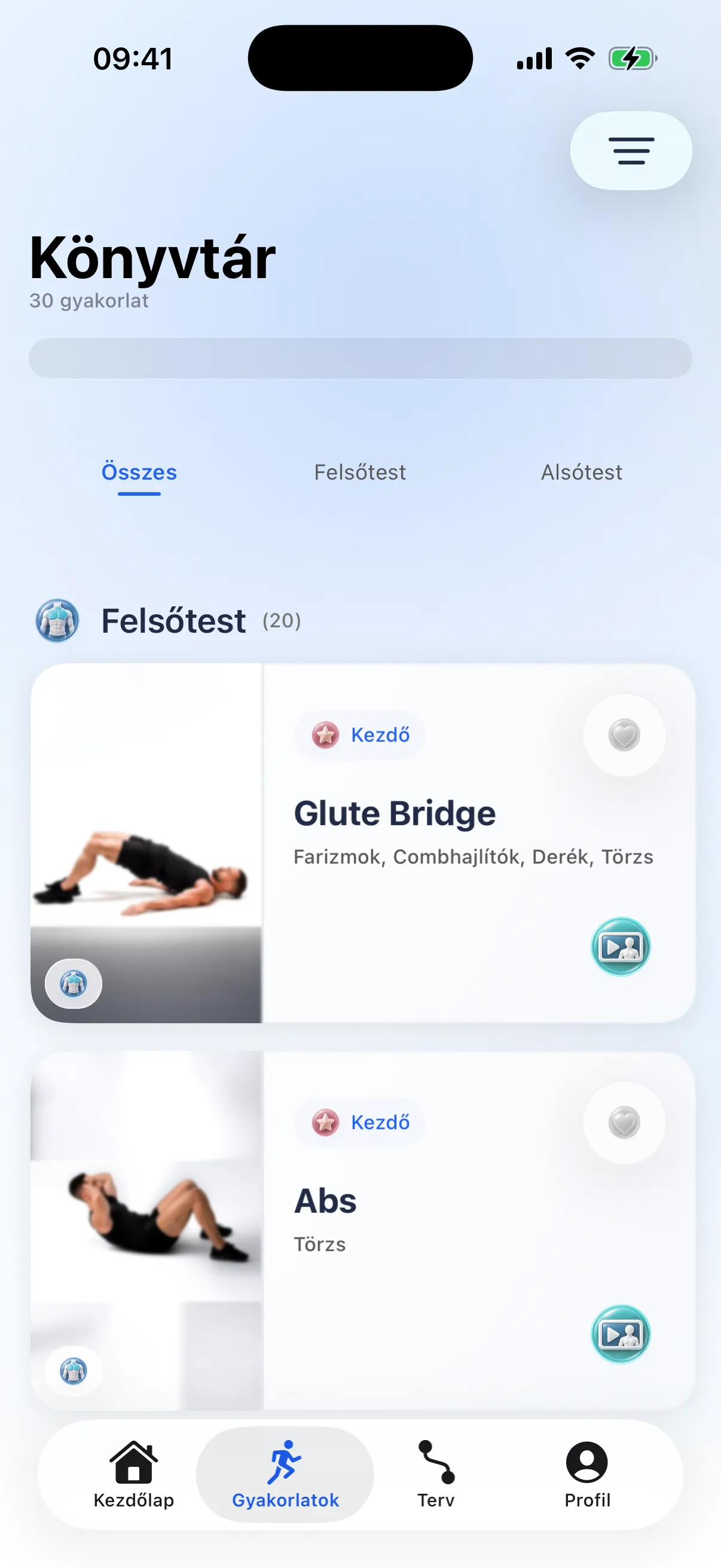 Gyakorlatok · RazFit