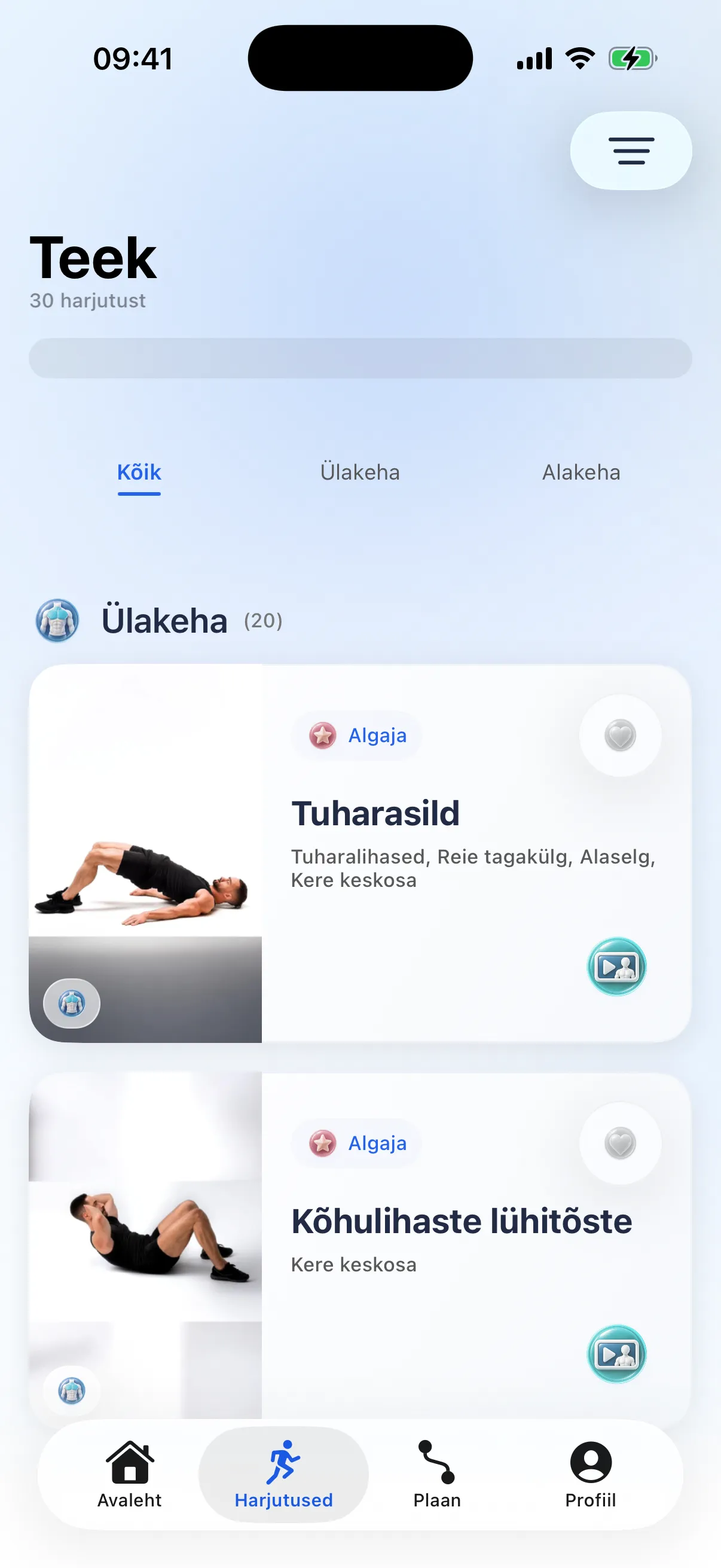 Harjutuste kogu · RazFit