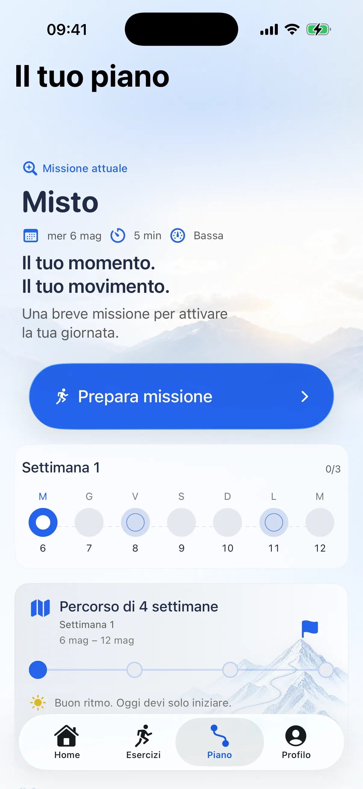 Il tuo piano · RazFit
